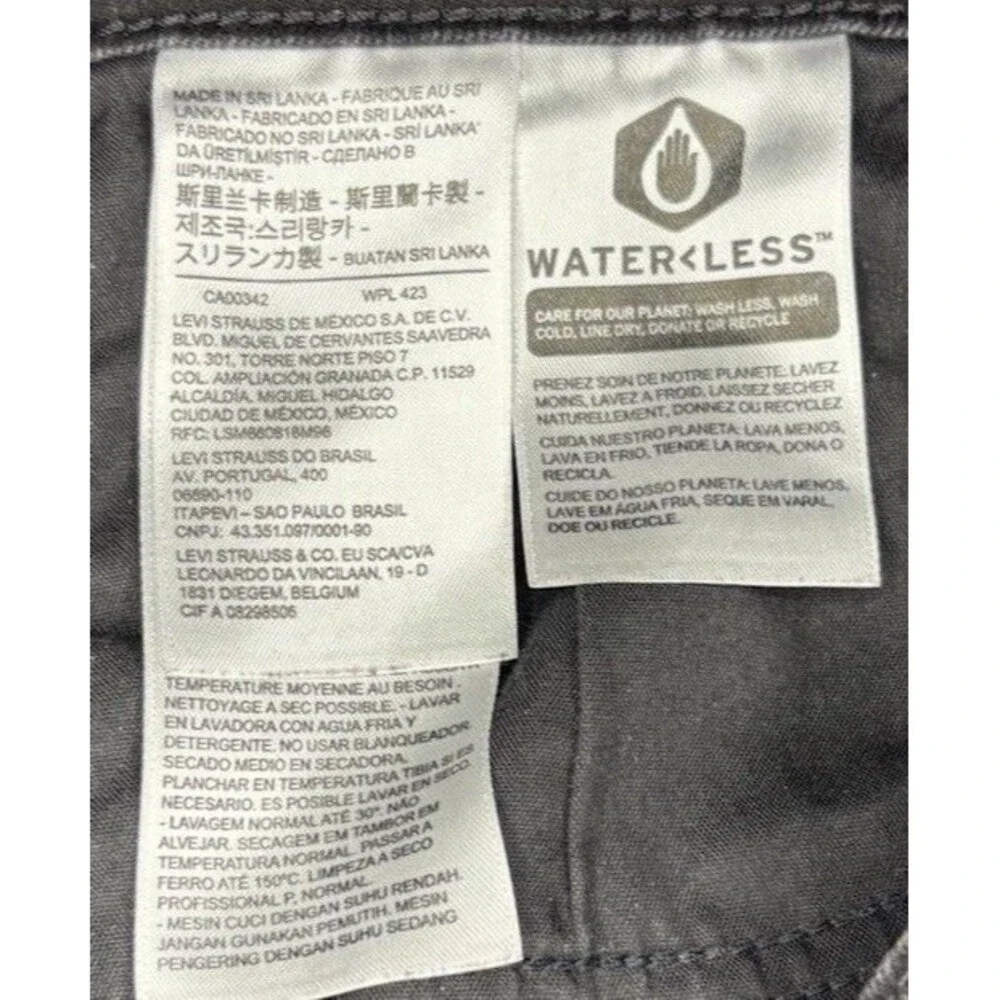 Levi's‎ 505 Straight Black Denim Jeans Men's W29 L30 Classic 5 Pocket Fit